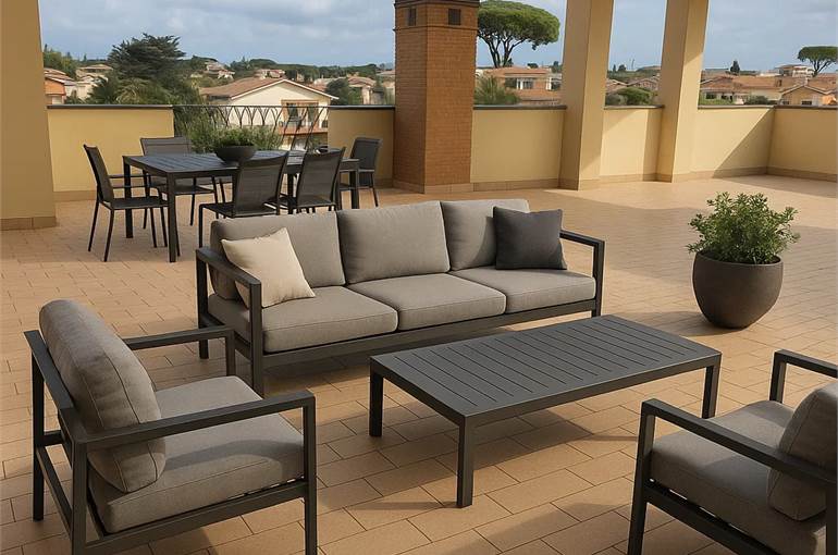Render idea possibile arredo terrazza