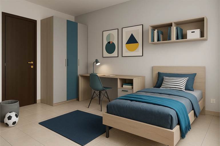 Render idea possibile arredo cameretta 