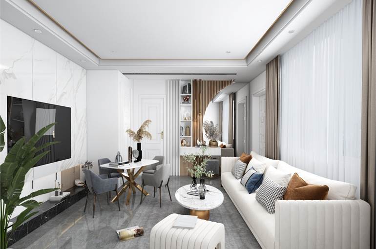 Render possibili arredi zona living