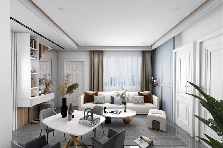 Render possibili arredi zona living