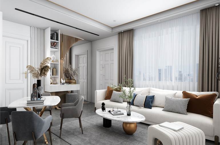 Render possibili arredi zona living