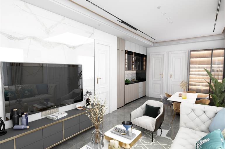 Render possibili arredi zona living