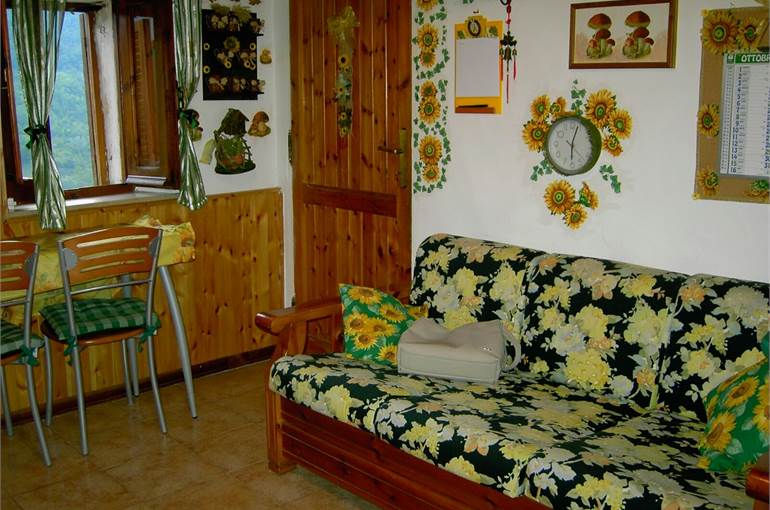 Soggiorno con cucina a vista