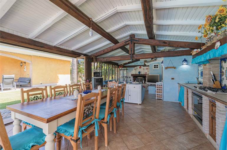 Veranda con vetrate a pacchetto