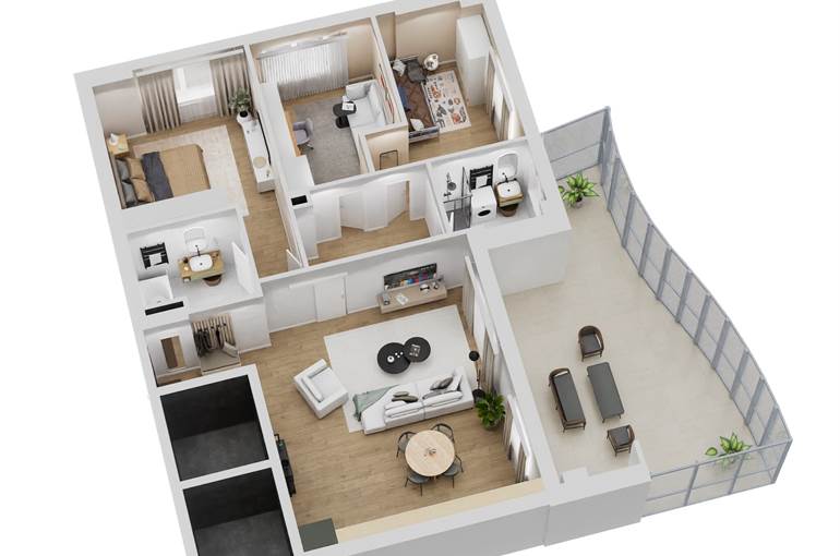 Render quadricole tipo 