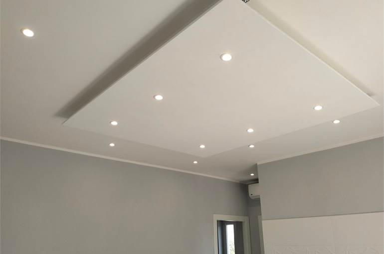 Cartongesso illuminazione con faretti
