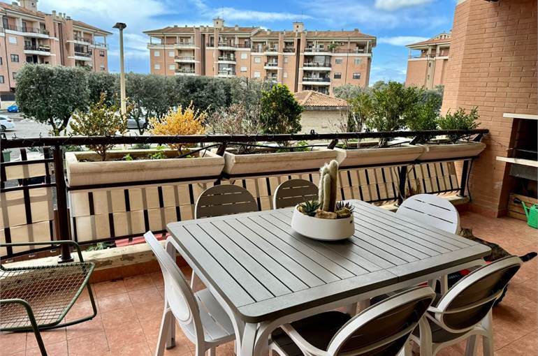 Terrazza vivibile con barbecue